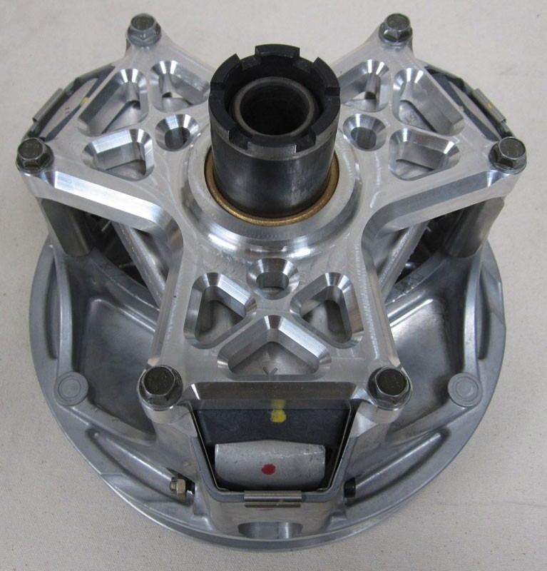 Stock Polaris Drive Clutch (Used) for 2024-26 Polaris RZR XP 1000 & Xpedition with New SLP Drive Clutch Cover installed