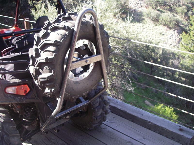 HD Rear Bumper with Tire Carrier  (second) for 2011-14 Polaris 800 RZR & RZR-4
