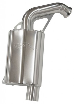 SLP  Lightweight Silencer for 2017-21 850 Ski-Doo G4 REV - Polished Ceramic