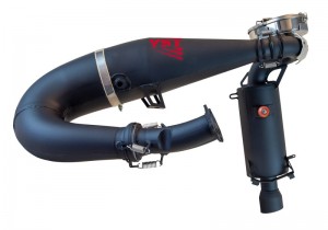 SLP Single Pipe with Competition PicNic'R Silencer for Polaris 9R Matryx 