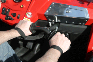 Ergonomic Grab Handle with Wrist Restraint for 2010-11 RZR Models