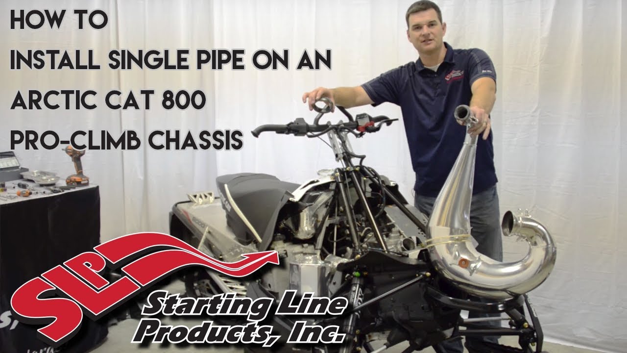 How to Install SLP Single Pipe on an Arctic Cat 800 Pro-Climb Chassis